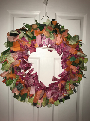 She Shed Quilts - Rag Wreath